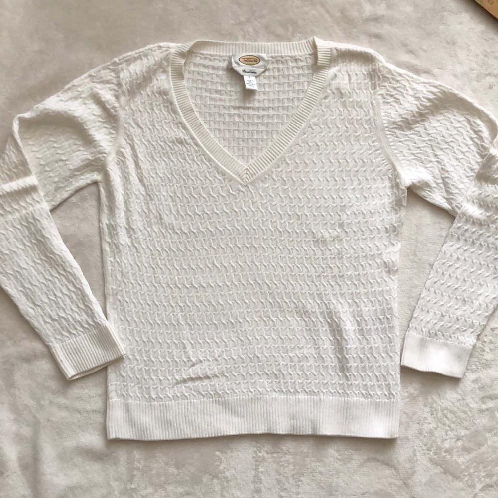 Talbots V-Neck lightweight sweater size small
